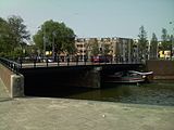 The Dageraadsbrug, where the canal starts to run parallel to the Singelgracht