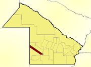 Location of Bermejo Department within Chaco Province