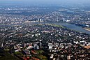 Aerial view of Düsseldorf, the state capital of North Rhine-Westphalia