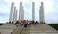 Sur le monument de l'axe majeur à Cergy