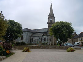 The parish church Saint Guérec.