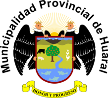 Coat of arms of the city and province of Huaral, Lima region, Peru.