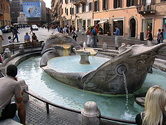 Fuente de la Barcaza en la Plaza de España