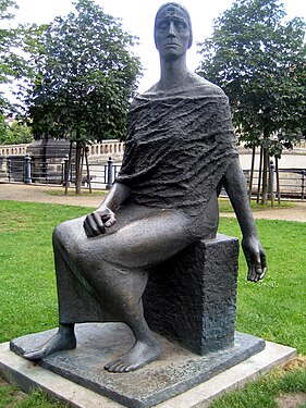 Bronze sculpture, O Deutschland bleiche Mutter, 1965-1966