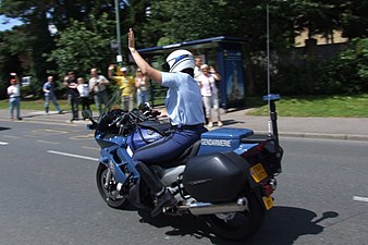 French gendarme motorcyclist
