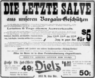 Use in a German-speaking newspaper, the Westliche Post, in Missouri in 1906.[4]