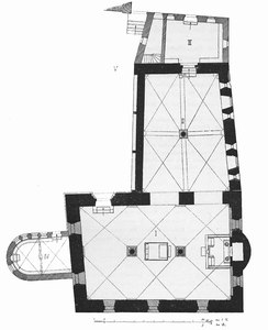 Plan of the synagogue