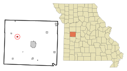 Location of Hartwell, Missouri