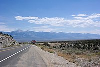 The eastern junction of US 50 and US 93 at Majors Place