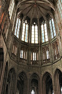Choir of Mont Saint Michel Abbey (about 1448)