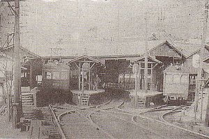 1920年代の神戸駅（上筒井駅）