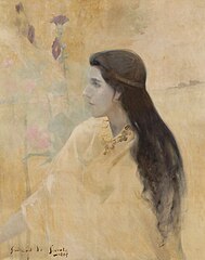 La Princesse aux primevères (1895), localisation inconnue.