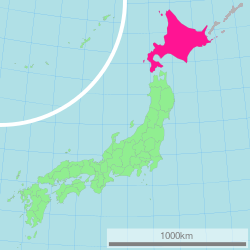 北海道在日本的位置