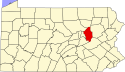 Map of Columbia County, Pennsylvania