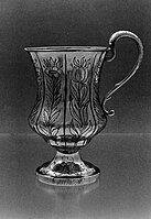 Silver cup by Marquand and Company (1838). In the collection of the Yale University Art Gallery.