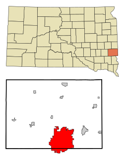 Location within Minnehaha County