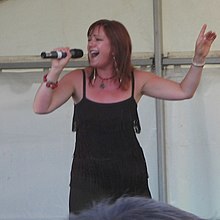 French performing at the Oxford Gay Pride Festival in 2005