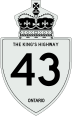 King's Highway 43 marker