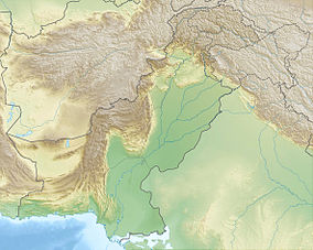 Map showing the location of Ayubia National Park ایوبیہ ملی باغ