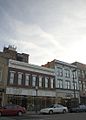 Buildings under renovations along 3rd Avenue across from Pullman Square. The building at left had its façade removed since it was badly damaged during a 1950-1960s era "renovation", but the reinstallation of an earlier resemblance is remarkable. The building at right is slated to become The Cook Store, a high end kitchen store.