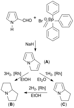 Pyrrolizidin aus Pyrrol-2-aldehyd