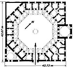 Floor plan of Rüstem Pasha Medrese