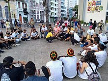Capoeira Angola roda in Recife, 2019