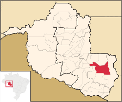 Location in Rondônia state