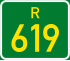 Regional route R619 shield