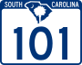 South Carolina Highway 101 marker