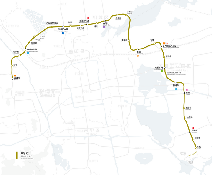 苏州轨道交通8号线线路图