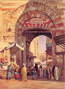 The Moorish Bazaar, painting by Edwin Lord Weeks, 1873