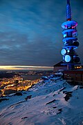 Ulriken TV Tower at night