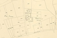 Plan cadastral du château en 1834.