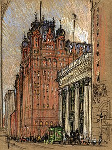 Waldorf Astoria New York, by Joseph Pennell (edited by Durova)