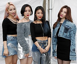 Wonder Girls in September 2016 From left to right: Yeeun, Hyerim, Yubin, and Sunmi