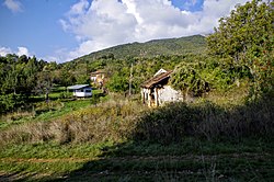 View of the abandoned village Oteševo