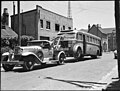 1929 Cadillac towing a bus, Sydney, Australia, 1938
