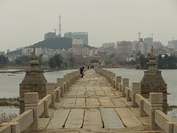 A view of Shuitou Town from Anping Bridge
