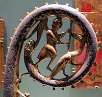 Detail of a crosier, c. 1230s