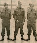 A Warrant Officer and Non-commissioned officers of the Bermuda Militia Artillery wear Battledress at St. David's Battery, Bermuda, c. 1944