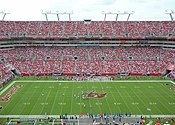 Os Tampa Bay Buccaneers durante un partido.