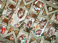 Image 6A section of the Sistine Chapel ceiling, painted by Michelangelo