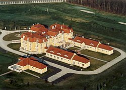 Aerial photograph of Dunakiliti Palace