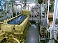 Machine room of M/S Michael Sars