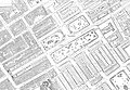 The East and West Euston Square Gardens at the centre of an 1874 Ordnance Survey map[16]