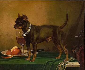 Little Terrier by Frederick August Wenderoth, 1875