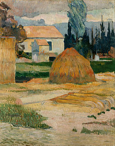 Landscape near Arles, by Paul Gauguin
