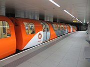 A second-generation train in 2011 orange livery