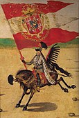 Grand Standard-Bearer of the Crown, Stanisław Sobieski, as painted anonymously on the Stockholm Roll (ca. 1605)